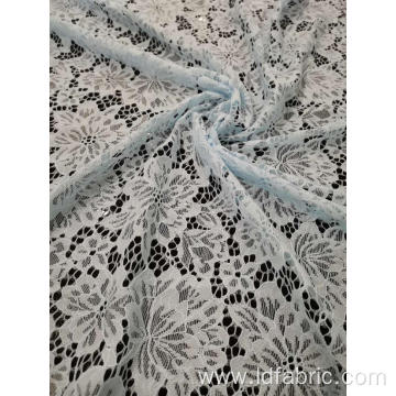 100% Nylon Flower Pattern Lace Fabric